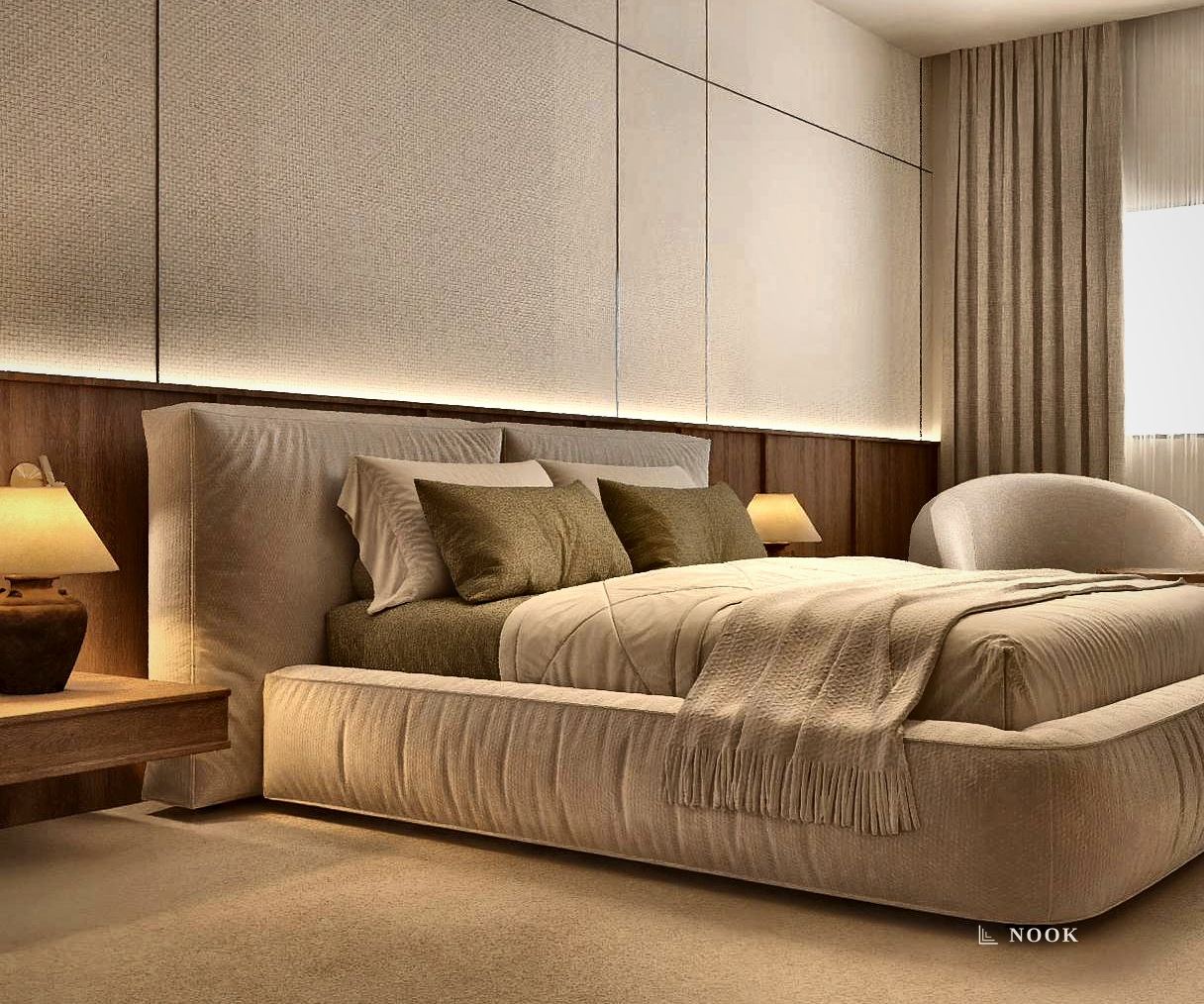 Nook finishing detail, Maadi Corniche Apartment